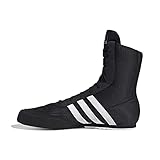 adidas Box Hog 2, Boxing Shoe Hombre, Core Black/Footwear White/Core Black, 43 1/3 EU