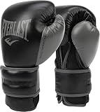 Everlast Powerlock 2R Guantes Unisex para Adultos, Negro, 396 G (14 Oz) Ue