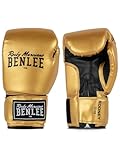 Benlee Boxhandschuhe Training Gloves Rodney Vendas de Boxeo, Unisex Adulto, Dorado Pom Pom, 10 oz