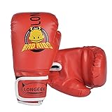 Longeek Guantes de Boxeo para niños 4oz Junior Cartoon Sparring Punchbag, Guantes de Entrenamiento...