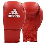 adidas Niños Piel Sintética Guantes de Boxeo, Color Rojo, 4 oz