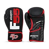 Starpro F55 Guantes de Boxeo de Cuero sintético Premium Cronos para Entrenamiento, Sparring, Muay...