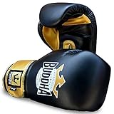 BUDDHA FIGHT WEAR - Guantes de Boxeo Top Fight - Muay Thai - Kick Boxing - Piel Sintética Relleno...