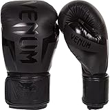 Venum Elite Guantes de Boxeo, Unisex Adulto, Negro Matte/Negro, 14 oz